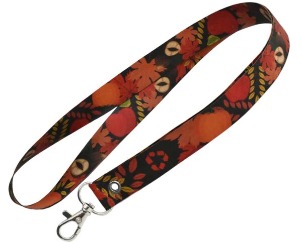 Rotes Schlüsselband aus wasserfestem Papier mit Metallring und Flaschenhalterschlaufe – Werbemittel von AMGS GROUP.