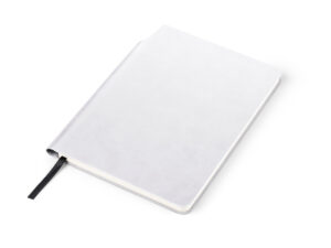 Werbe-Notizbuch MOLI A5 mit Softcover und Leseband, personalisierbar mit Logo.